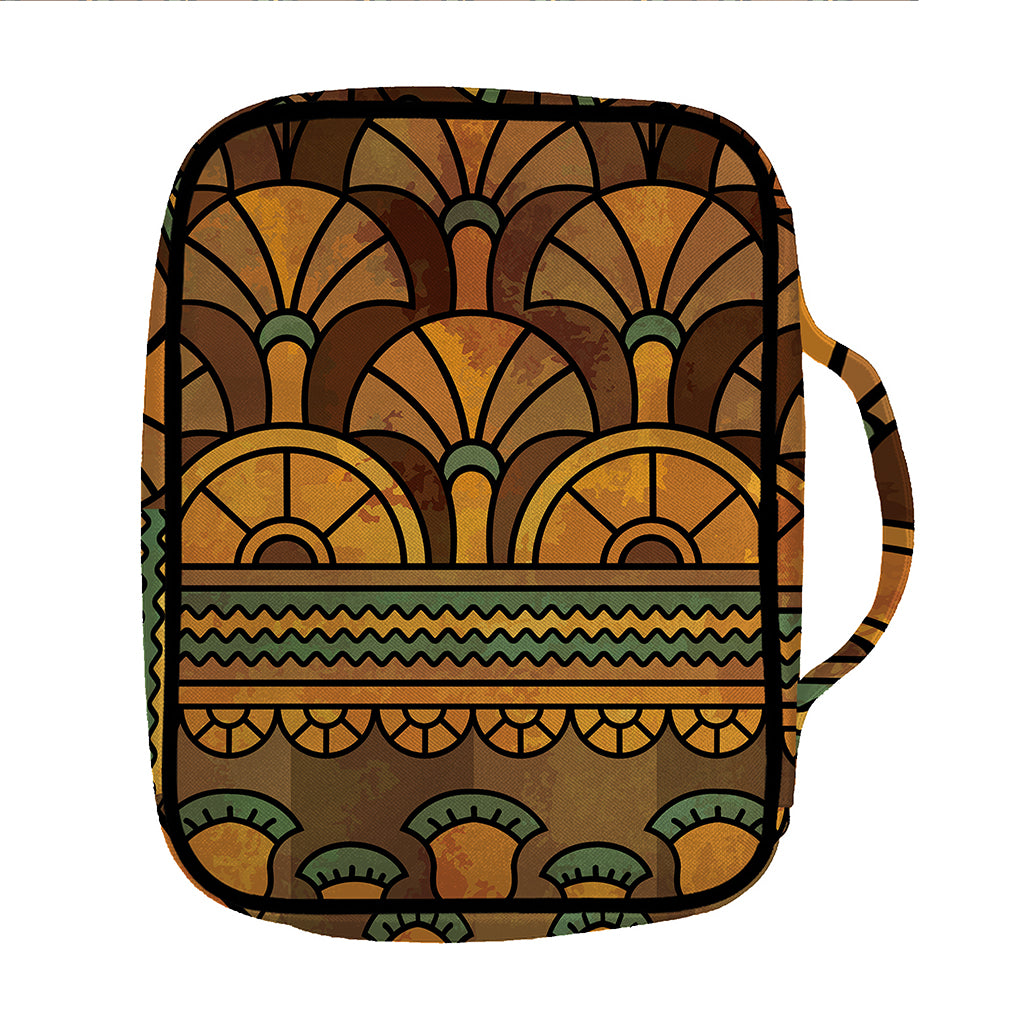 Egyptian Ethnic Pattern Print Front Pocket Bible Bag