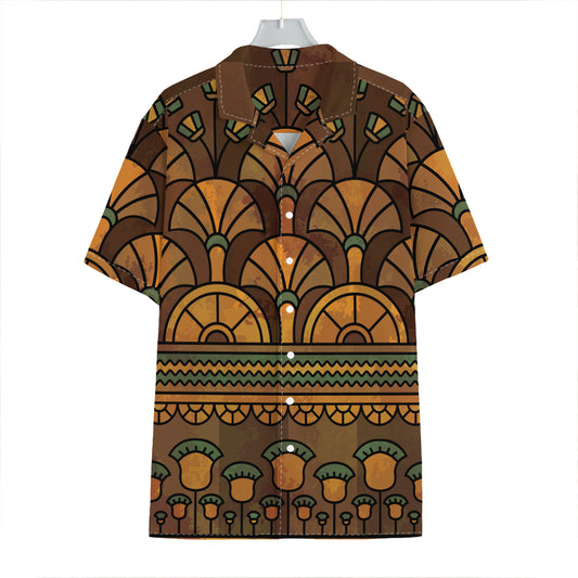 Egyptian Ethnic Pattern Print Hawaiian Shirt