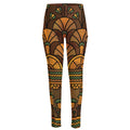 Egyptian Ethnic Pattern Print High-Waisted Pocket Leggings