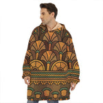 Egyptian Ethnic Pattern Print Hoodie Blanket