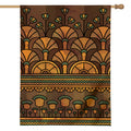 Egyptian Ethnic Pattern Print House Flag