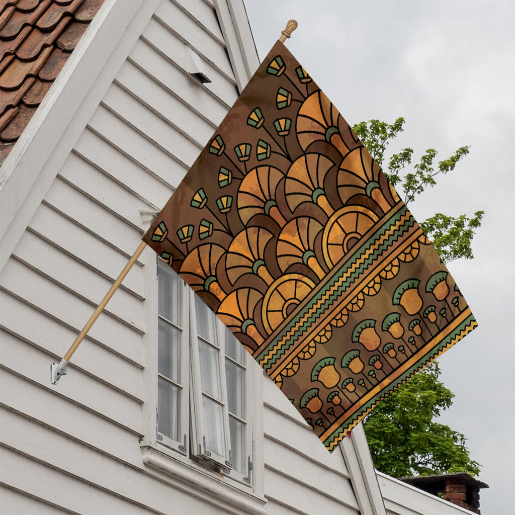Egyptian Ethnic Pattern Print House Flag