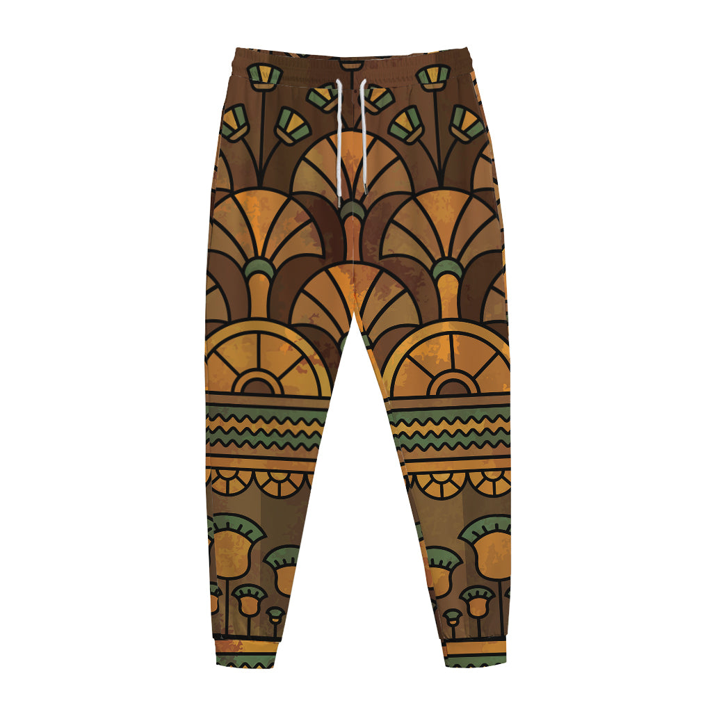 Egyptian Ethnic Pattern Print Jogger Pants