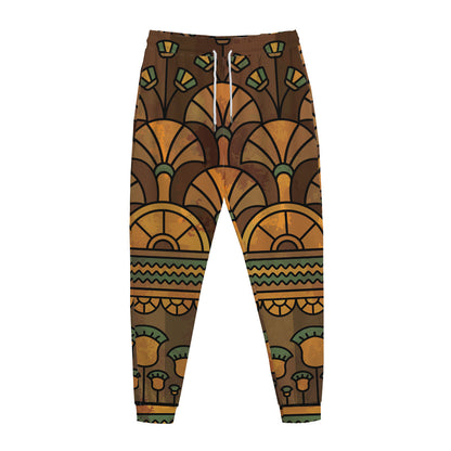 Egyptian Ethnic Pattern Print Jogger Pants