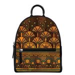 Egyptian Ethnic Pattern Print Leather Backpack