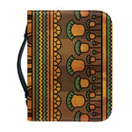 Egyptian Ethnic Pattern Print Leather Bible Cover