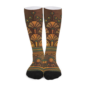 Egyptian Ethnic Pattern Print Long Socks