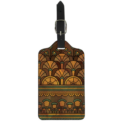 Egyptian Ethnic Pattern Print Luggage Tag