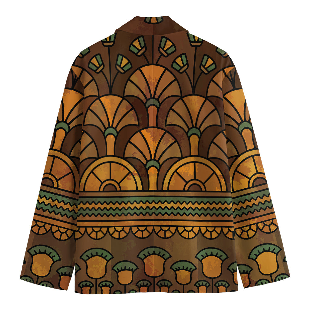 Egyptian Ethnic Pattern Print Men's Blazer