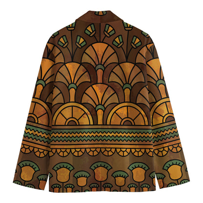 Egyptian Ethnic Pattern Print Men's Blazer