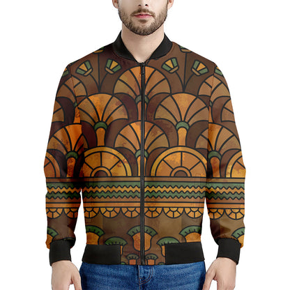 Egyptian Ethnic Pattern Print Men's Bomber Jacket