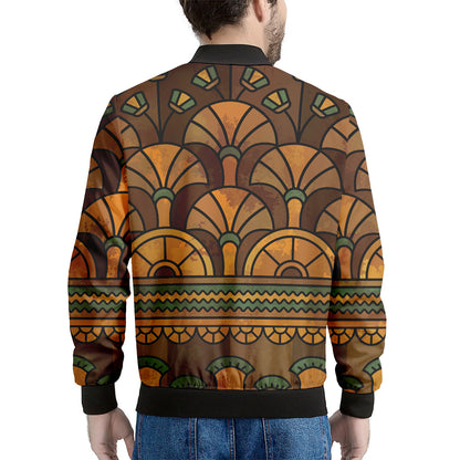 Egyptian Ethnic Pattern Print Men's Bomber Jacket