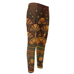 Egyptian Ethnic Pattern Print Men's Compression Pants