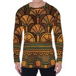 Egyptian Ethnic Pattern Print Men's Long Sleeve T-Shirt