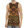 Egyptian Ethnic Pattern Print Men's Muscle Tank Top