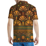 Egyptian Ethnic Pattern Print Men's Polo Shirt