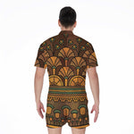 Egyptian Ethnic Pattern Print Men's Rompers
