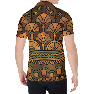 Egyptian Ethnic Pattern Print Men's Shirt