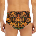 Egyptian Ethnic Pattern Print Men's Triangle Swim Briefs