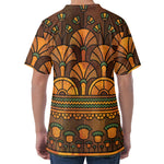 Egyptian Ethnic Pattern Print Men's Velvet T-Shirt