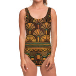 Egyptian Ethnic Pattern Print One Piece Swimsuit