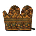 Egyptian Ethnic Pattern Print Oven Mitts