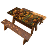 Egyptian Ethnic Pattern Print Picnic Table Cover