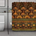 Egyptian Ethnic Pattern Print Polyester Shower Curtain