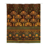 Egyptian Ethnic Pattern Print Polyester Shower Curtain