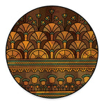 Egyptian Ethnic Pattern Print Round Floor Mat