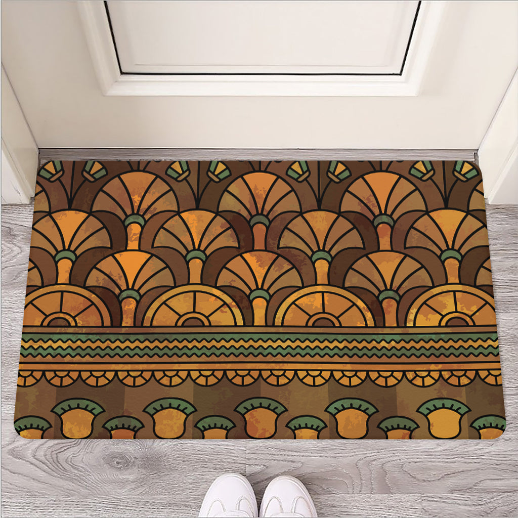 Egyptian Ethnic Pattern Print Rubber Doormat