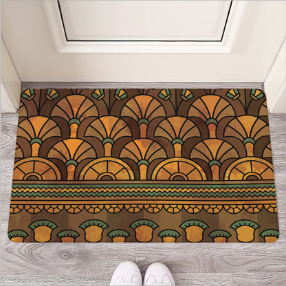 Egyptian Ethnic Pattern Print Rubber Doormat