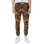 Egyptian Ethnic Pattern Print Scuba Joggers