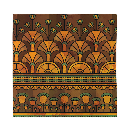 Egyptian Ethnic Pattern Print Silk Bandana