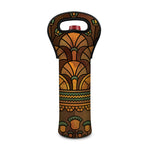 Egyptian Ethnic Pattern Print Single Neoprene Wine Tote