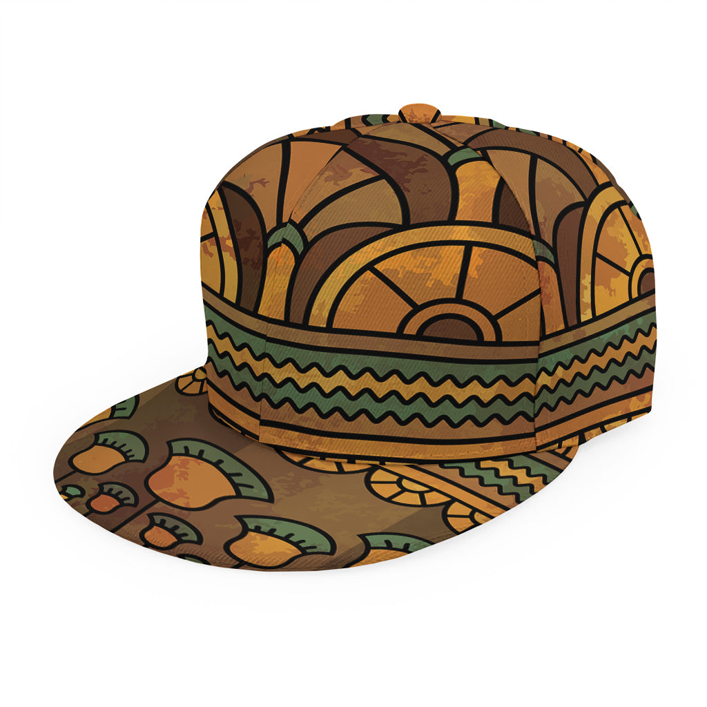 Egyptian Ethnic Pattern Print Snapback Cap