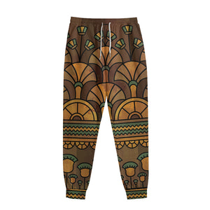 Egyptian Ethnic Pattern Print Sweatpants