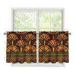 Egyptian Ethnic Pattern Print Tier Curtains