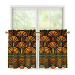 Egyptian Ethnic Pattern Print Tier Curtains