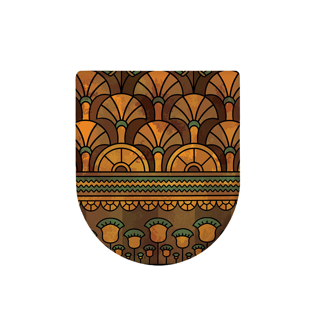 Egyptian Ethnic Pattern Print Toilet Lid Cover