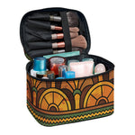 Egyptian Ethnic Pattern Print Travel Makeup Bag