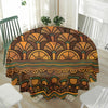 Egyptian Ethnic Pattern Print Waterproof Round Tablecloth
