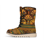 Egyptian Ethnic Pattern Print Winter Boots