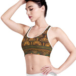 Egyptian Ethnic Pattern Print Women's Sports Bra