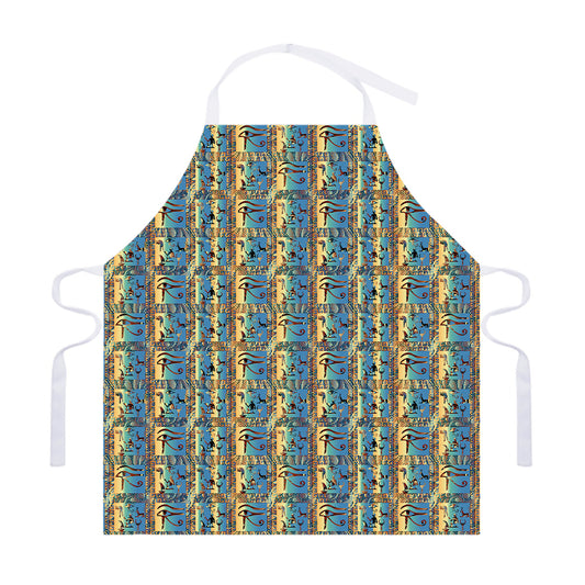 Egyptian Eye Of Horus Pattern Print Adjustable Apron