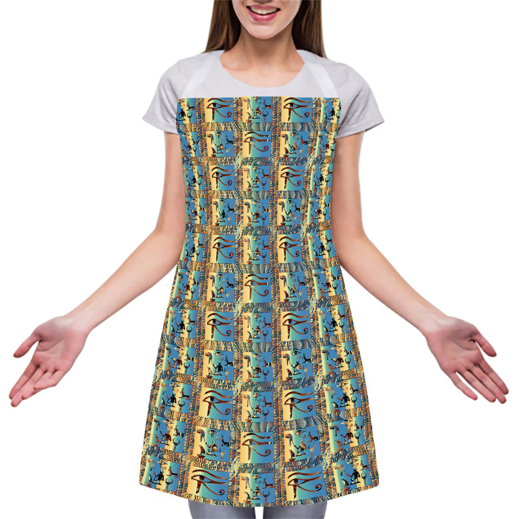 Egyptian Eye Of Horus Pattern Print Adjustable Apron
