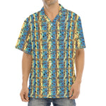 Egyptian Eye Of Horus Pattern Print Aloha Shirt