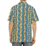 Egyptian Eye Of Horus Pattern Print Aloha Shirt