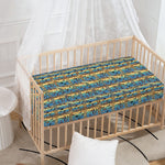 Egyptian Eye Of Horus Pattern Print Baby Crib Sheet