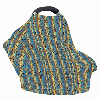 Egyptian Eye Of Horus Pattern Print Baby Seat Cover